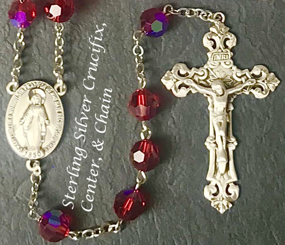 July Birthstone Rosary - Style 4MM435009G