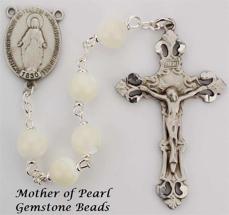Pearl Rosary - Style 8M41DF